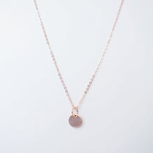 Load image into Gallery viewer, Tiny Rose Gold Coin on Rose Gold Necklace (Carey) 