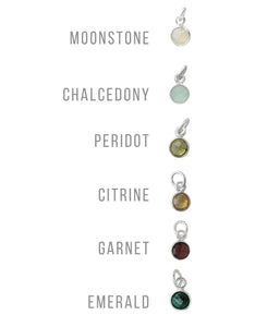 Garnet gemstones on Silver Hoop Earrings (Valais) // Gifts for her // Minimalist jewelry // January birthstone