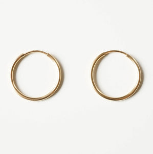 Gold Small Hoop Earrings (Miro) 