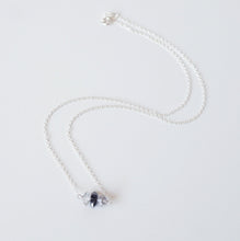 Load image into Gallery viewer, Herkimer Diamond Trio necklace on 14K Gold-fill or Sterling Silver Chain (Camila) // Gift for her // Handmade jewelry // Minimalist jewelry