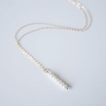 Load image into Gallery viewer, Delicate Pearls on 14K Gold-fill Necklace (Gisela) 