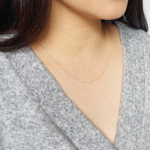 Dainty Gold Satellite Necklace (14K Gold fill) 