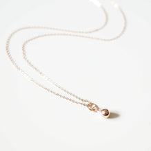 Load image into Gallery viewer, Rose Gold Tear drop Necklace (Rania) // Gift for sister // Present for mom // Dainty necklace
