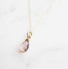 Load image into Gallery viewer, Violet Ametrine Gemstone Necklace with 14K Gold-fill Chain (Charlotte) // Gift for her // Handmade jewelry // Everyday necklace