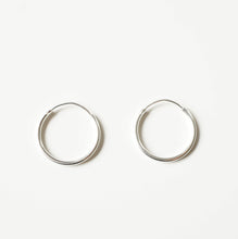 Load image into Gallery viewer, Sterling Silver Small Hoop Earrings (Miro) 