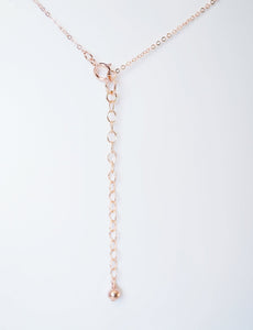 Tiny Heart on Rose Gold Coin - Rose Gold Necklace 