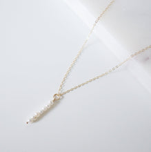 Load image into Gallery viewer, Delicate Pearls on 14K Gold-fill Necklace (Gisela) 
