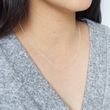 Load image into Gallery viewer, Dainty Silver Satellite Necklace 