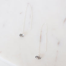Load image into Gallery viewer, Herkimer Diamond and Sterling Silver Threader Earrings (Emery) // Gifts for her // Handmade jewelry // minimalist earrings
