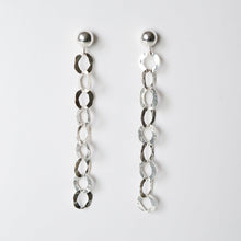 Load image into Gallery viewer, Silver textured earrings on sterling silver studs (Altair) 