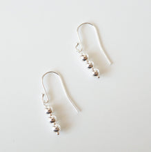 Load image into Gallery viewer, Trio Sterling Silver Orb Drop Earrings (Nora) 