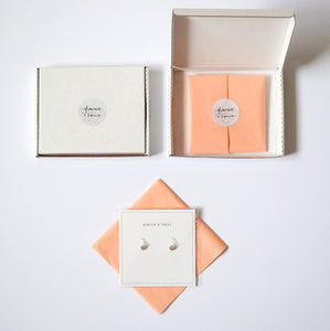 Tiny Pearl Gold Stud Earrings (Gisela) 