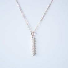 Load image into Gallery viewer, Delicate Pearls on 14K Gold-fill Necklace (Gisela) 