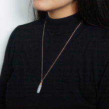 Load image into Gallery viewer, Moonstone Pendant and Gold Necklace (Aspen) // Gift for her // Minimalist jewellery // June birthstone