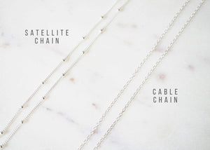 Tiny Silver Coin on Sterling silver Necklace (Cait) 