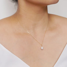 Load image into Gallery viewer, Baroque Pearl Gold Necklace (Estelle) // 14K Gold filled Necklace // Bridal jewelry // Handmade jewelry // June birthstone