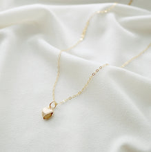 Load image into Gallery viewer, Tiny Gold Heart Necklace (Clementine) // 14K Gold filled // Gift for her // Minimalist jewelry