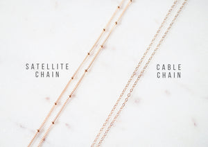 Rose Gold Coin on Rose Gold Necklace (Melanie) // Medium coin // Gift for sister // Present for mom // Dainty necklace