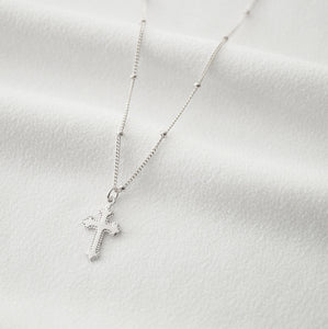 Tiny Sterling Silver Cross Necklace (Jada) // 14K Gold filled // Religious jewelry // Minimalist jewelry