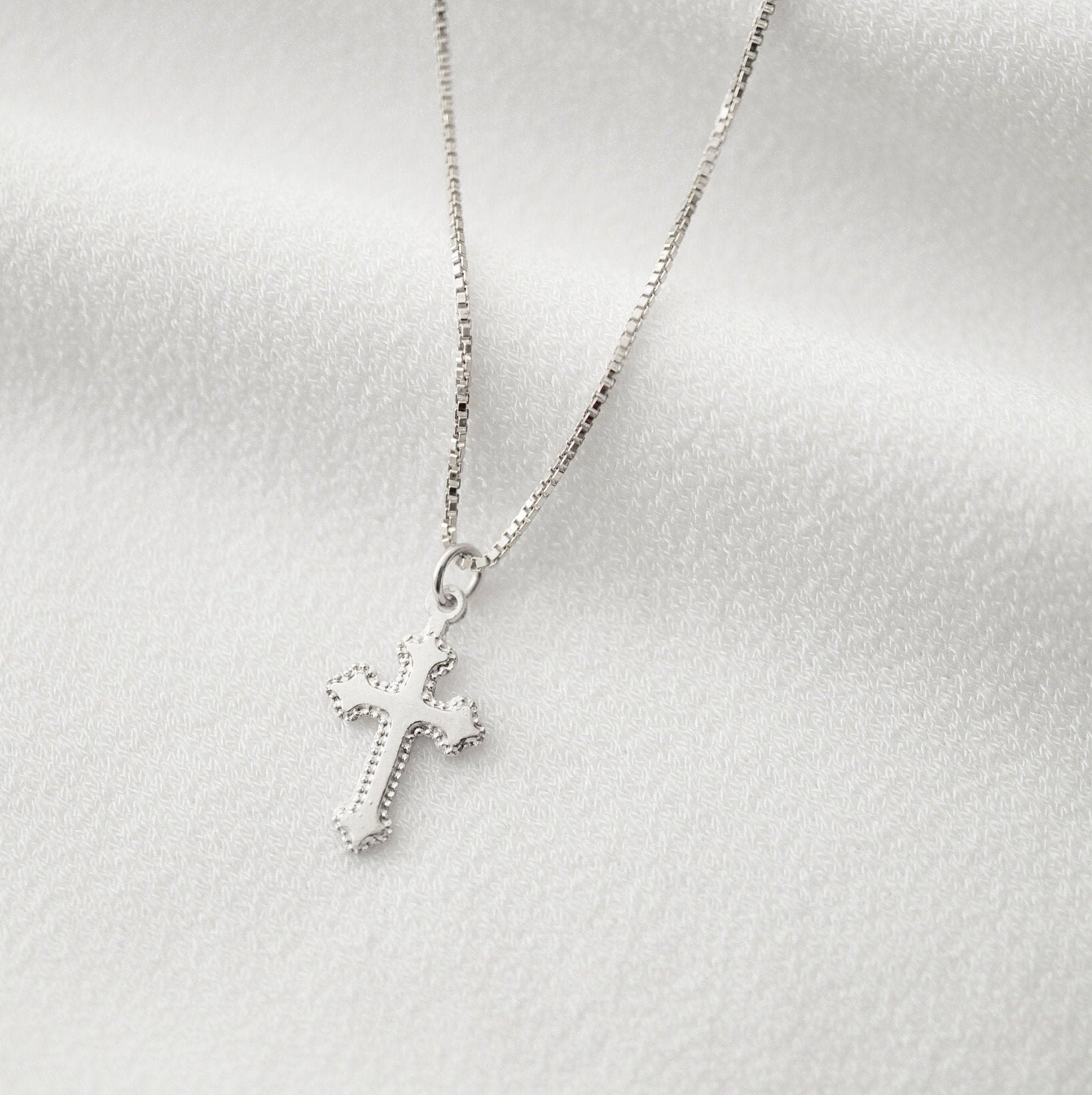 Tiny Sterling Silver Cross Necklace (Jada) // 14K Gold filled // Religious jewelry // Minimalist jewelry