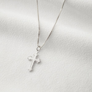 Tiny Sterling Silver Cross Necklace (Jada) // 14K Gold filled // Religious jewelry // Minimalist jewelry